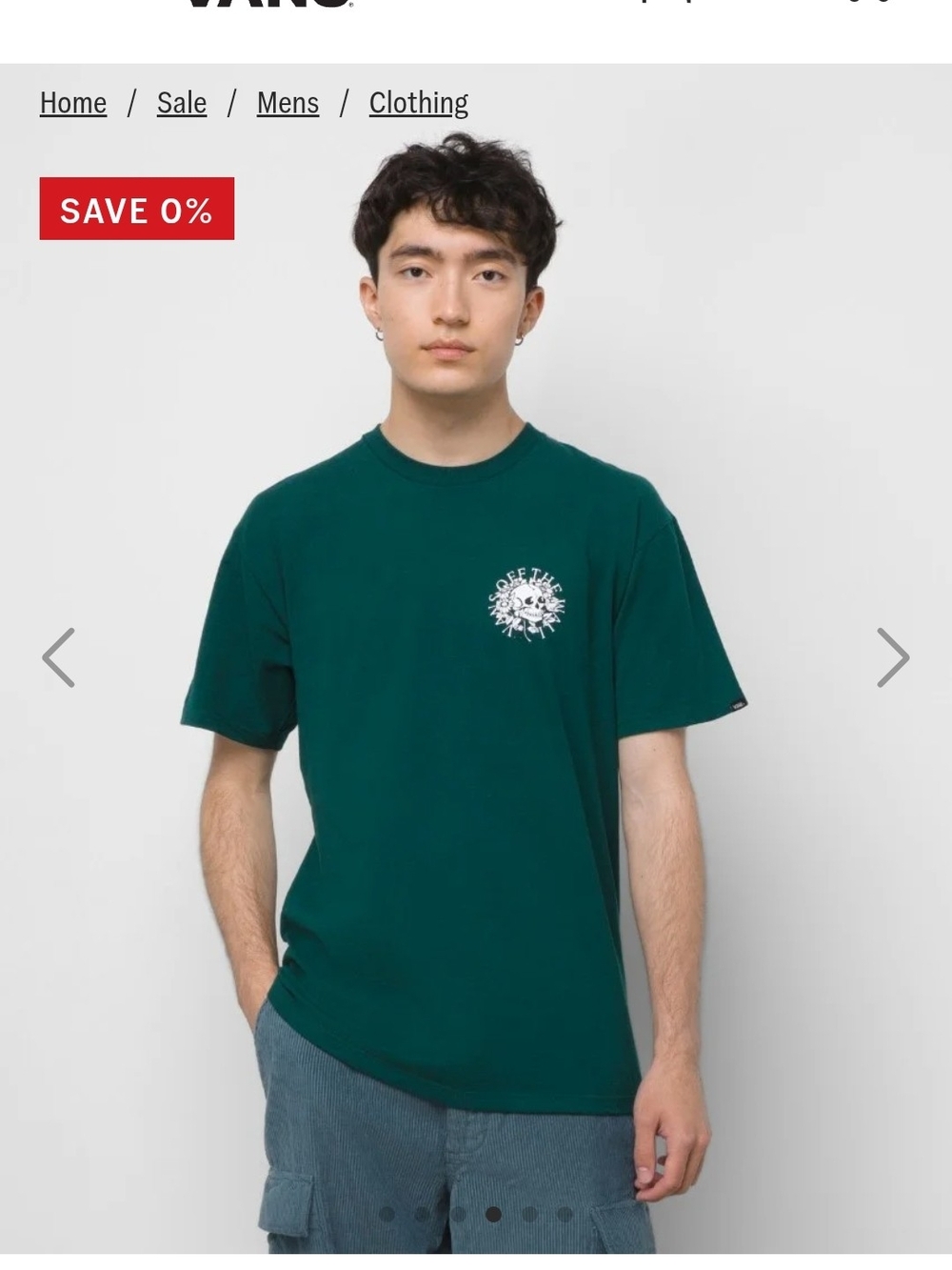 Vans Dark Green Graphic Crew T-Shirt